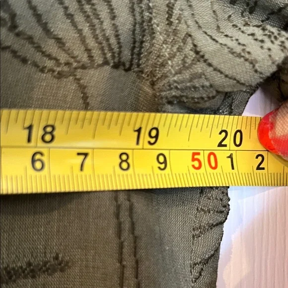 Golden Goose Boyfriend Shirt/Pant set Olive Green embroidery flower details. NWT - Picture 10 of 16